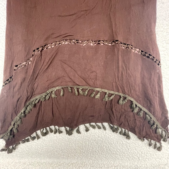 Women’s XL Brown “Paisley Vine Tunic Top - Picture 5 of 15